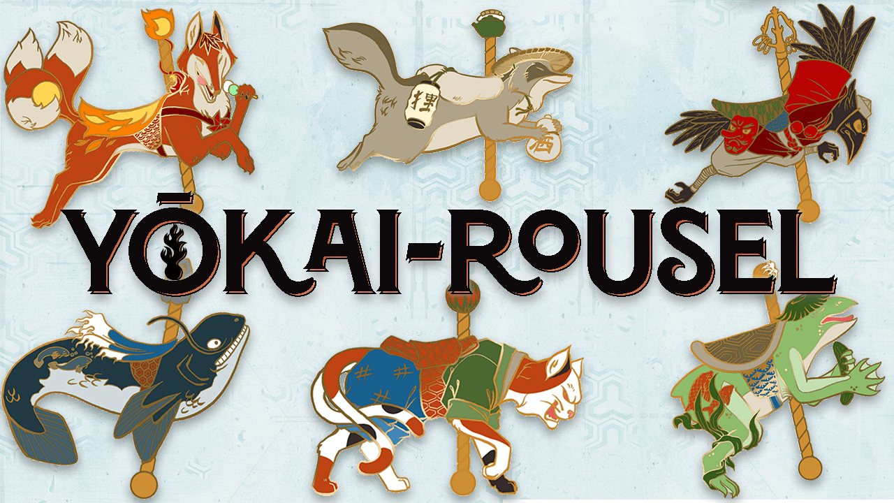 Yōkai-rousel Enamel Pin Collection