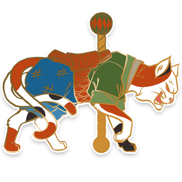 Nekomata, Yōkai-rousel Sticker