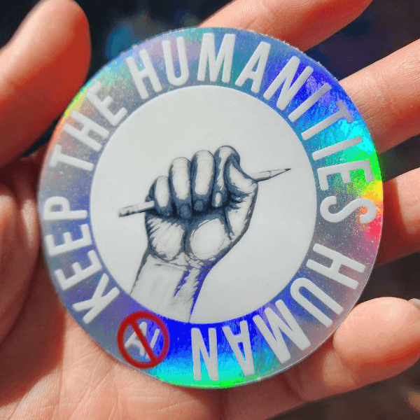 Anti-AI Holographic Sticker