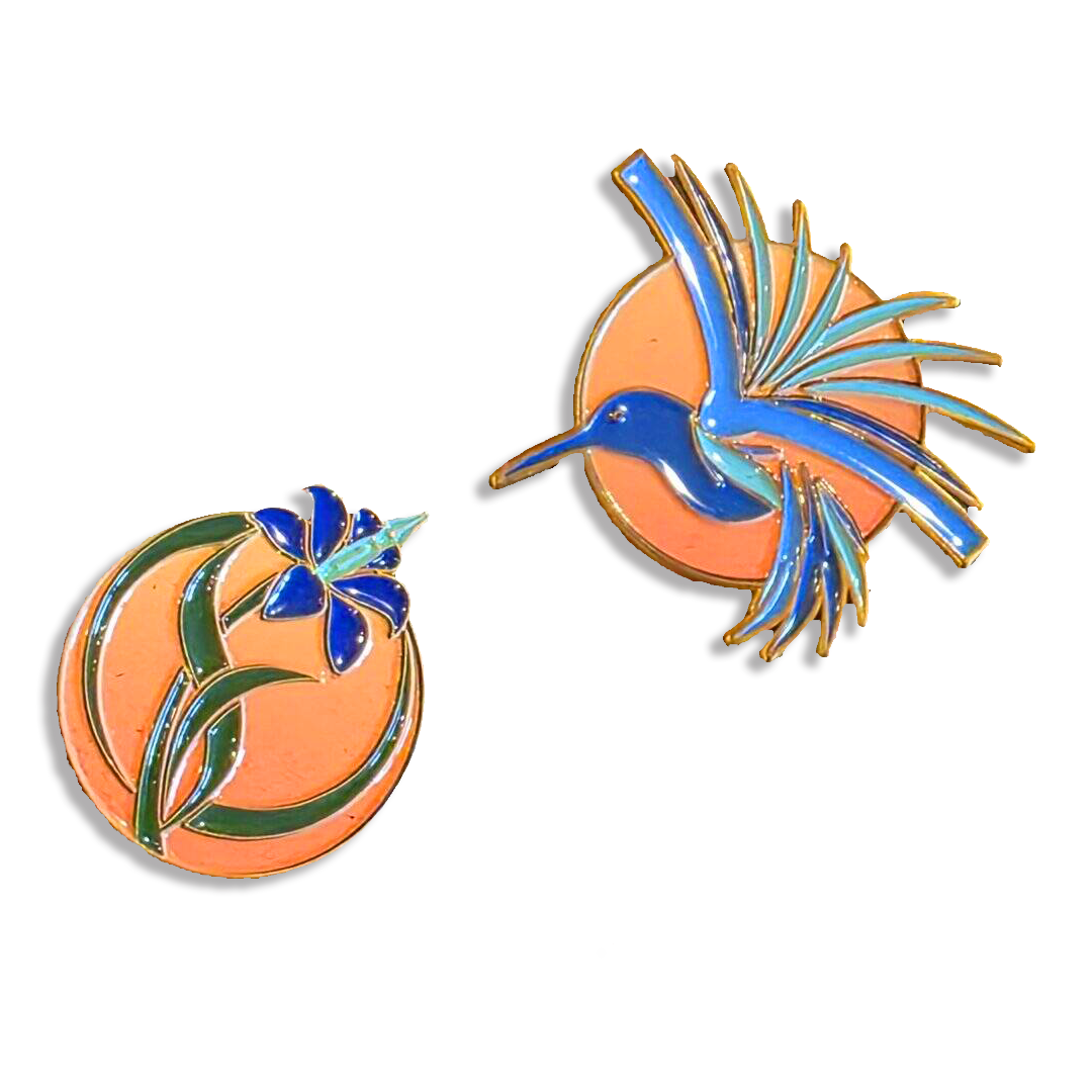 Browsing Books Hummingbird & Flower