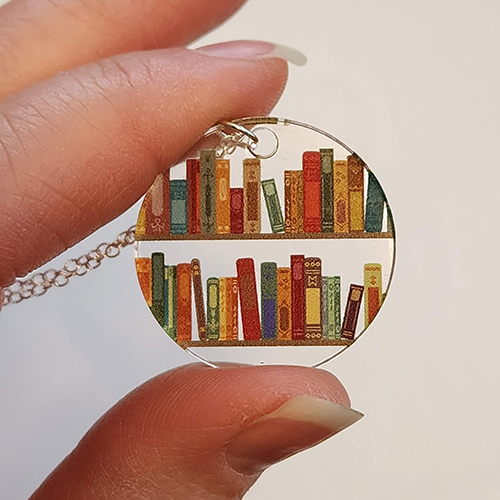 Bibliophile necklace