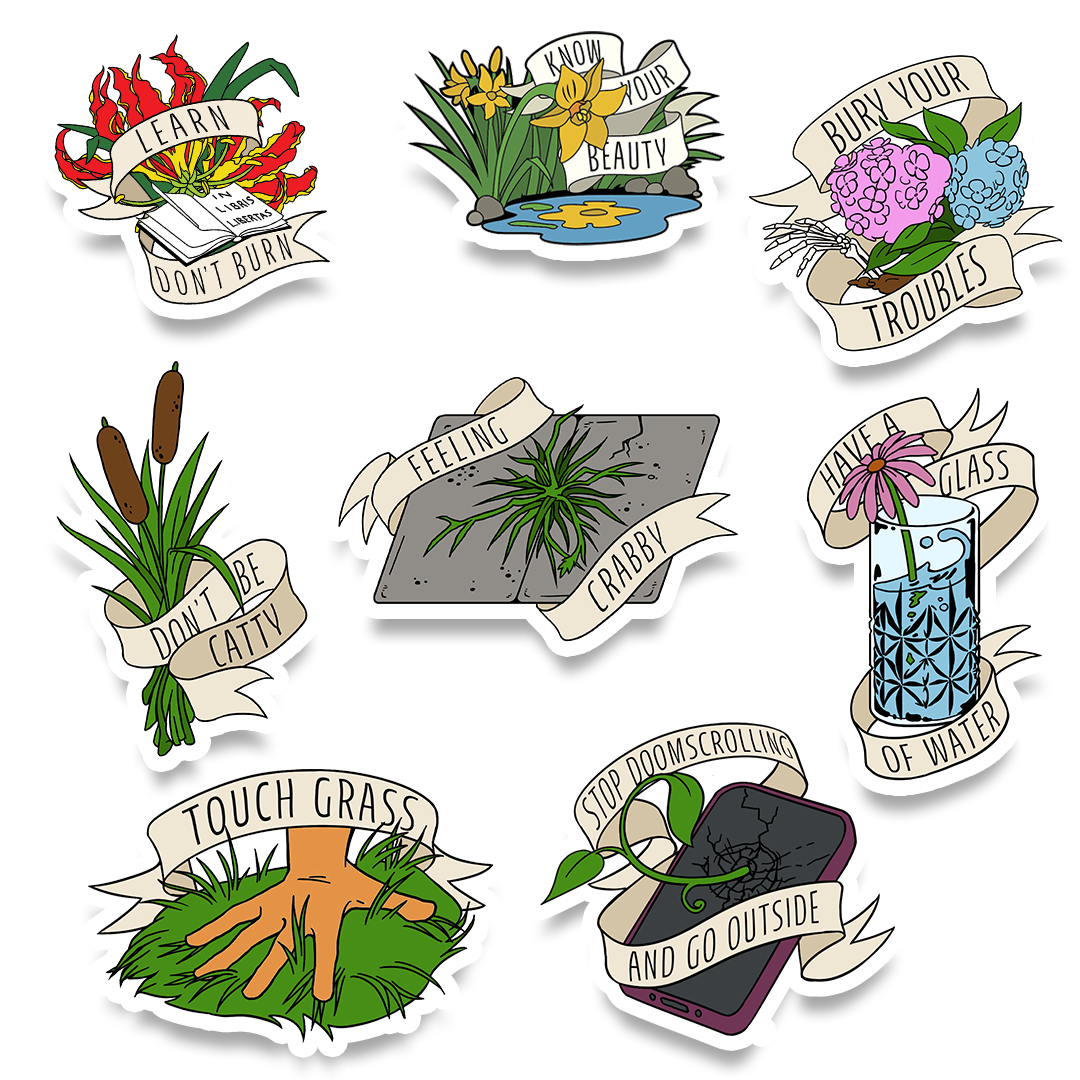 Cultivate Your Mindspace sticker collection