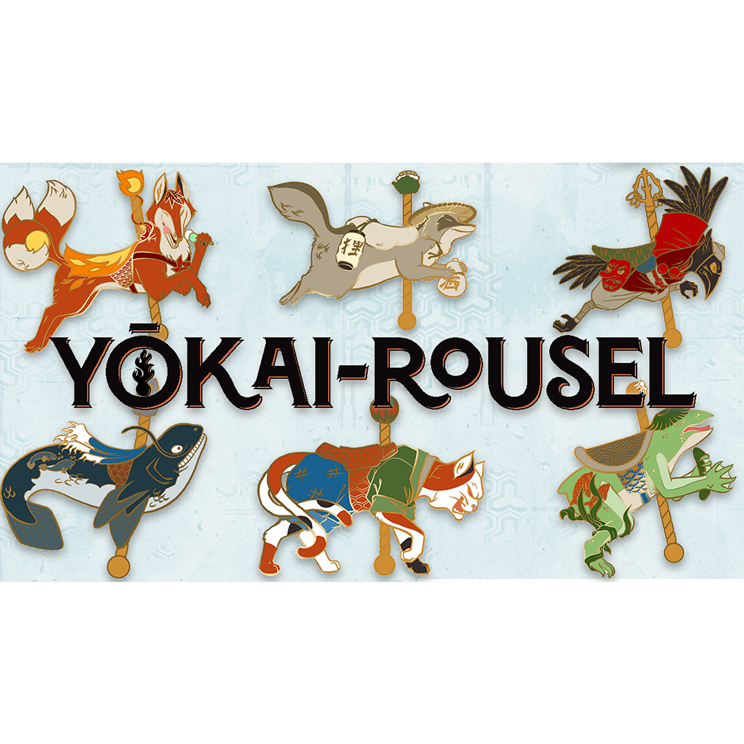 Yōkai-rousel Enamel Pin Collection
