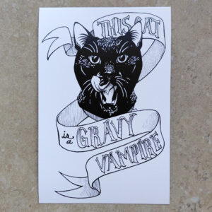 Gravy Vampire Postcard